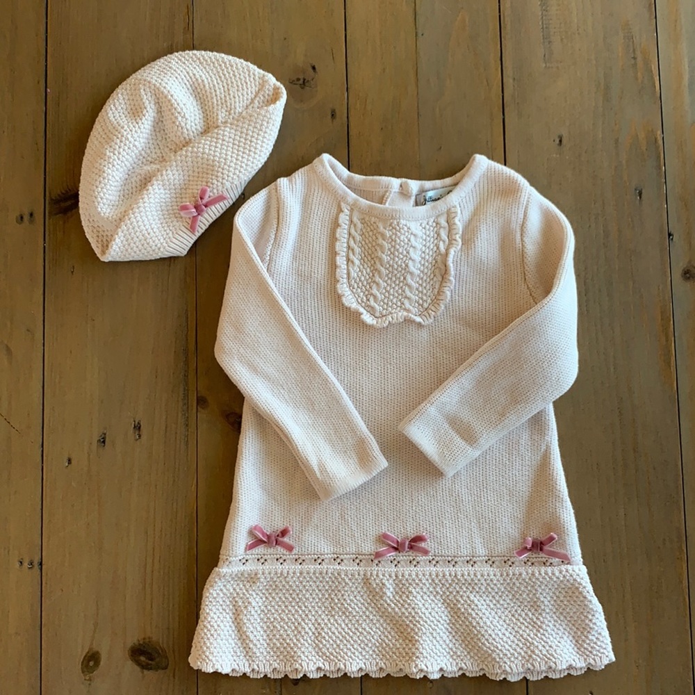 Knitt Dress with Beret